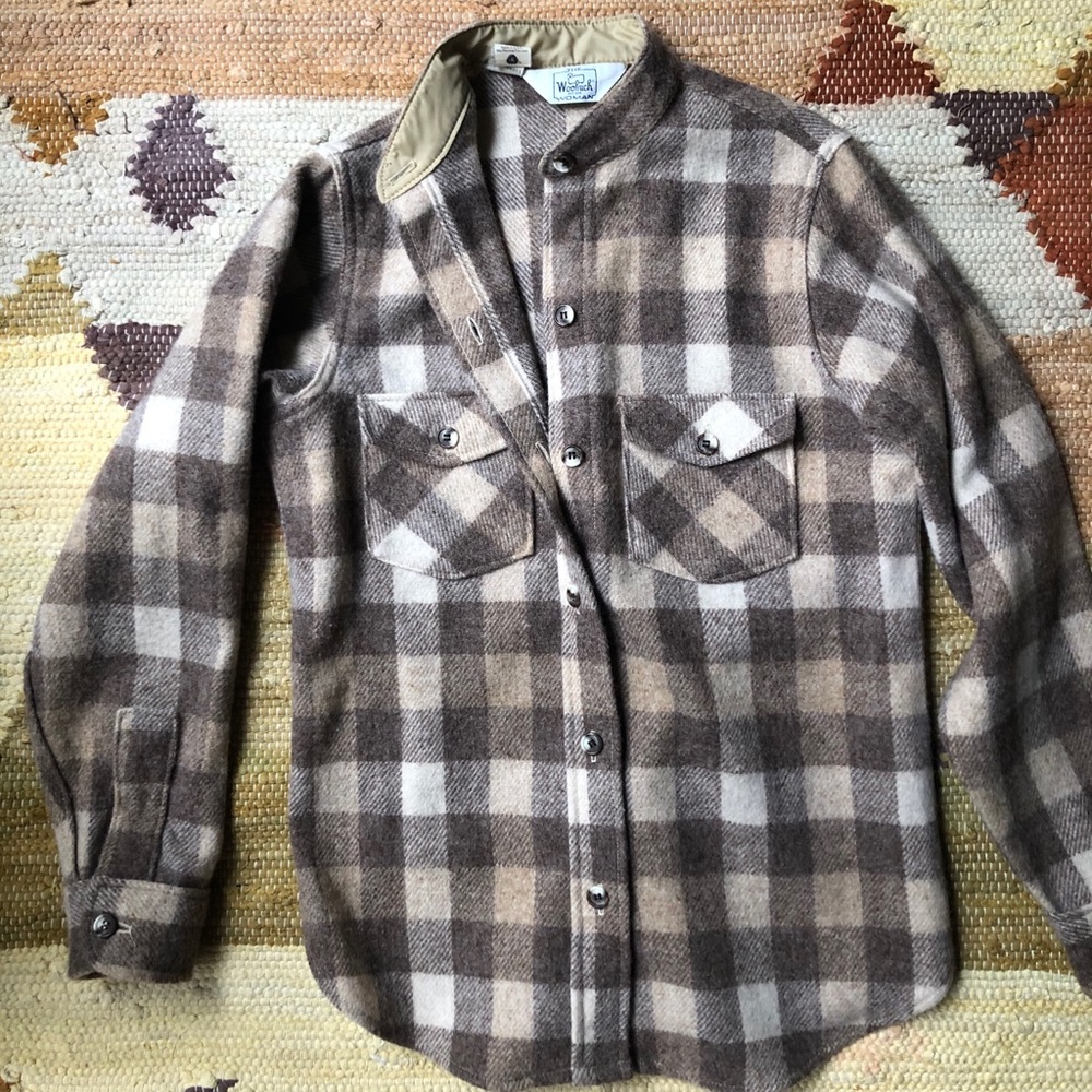 Woolrich plaid over shirt